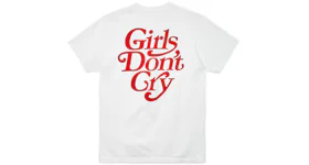 Girls Don't Cry GDC Logo Tee White/Red
