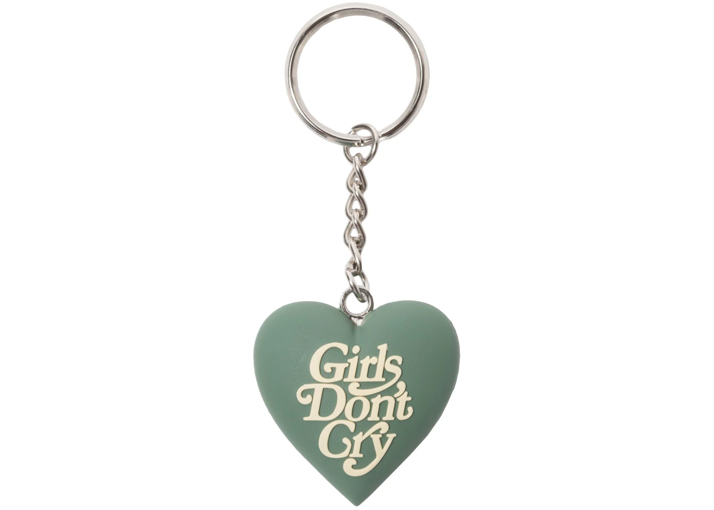Girls Don't Cry Heart Keychain Green - FW19 - US Girls Don't Cry Heart Keychain Green - FW19 - US