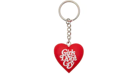 Girls Don't Cry Logo Keychain Red