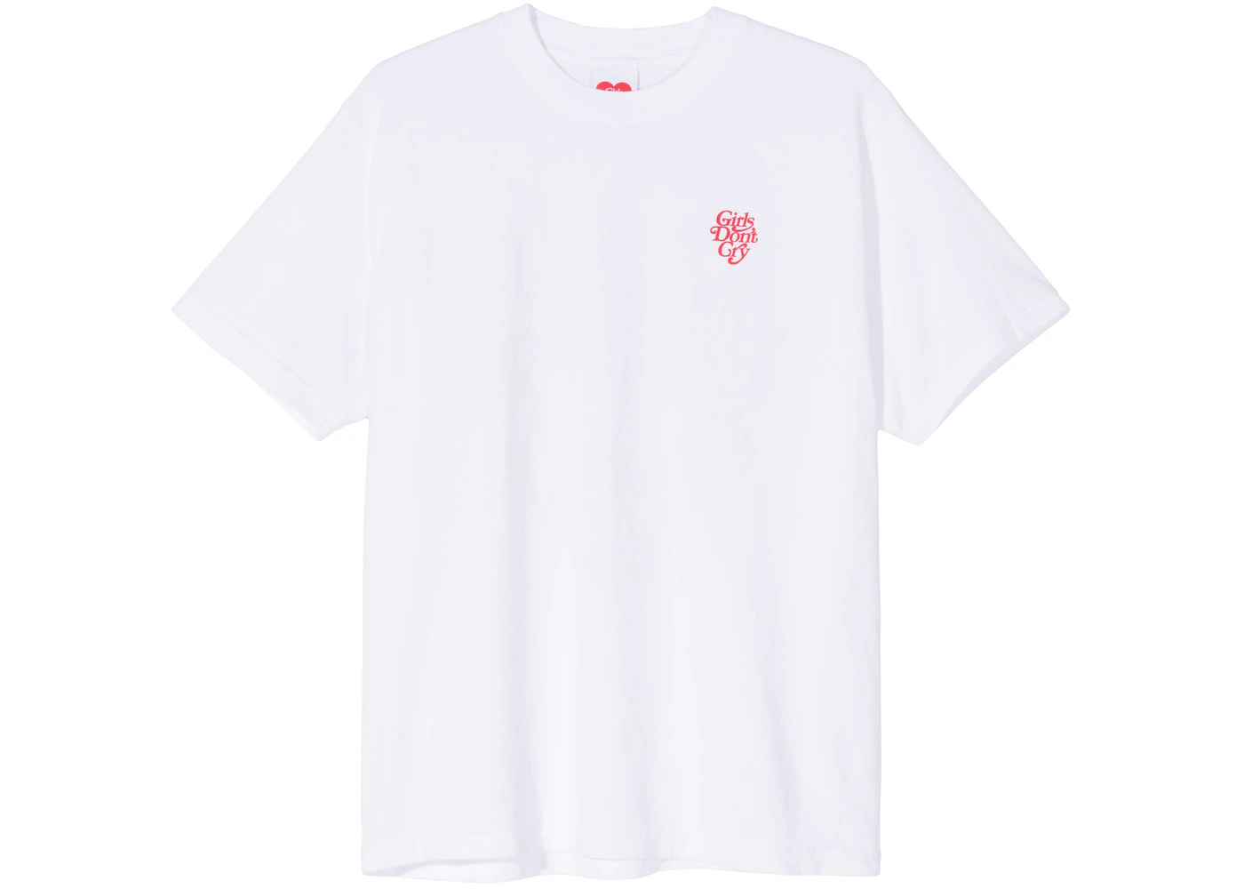 Girls Don't Cry Logo T-Shirt White Men's - FW19 - US