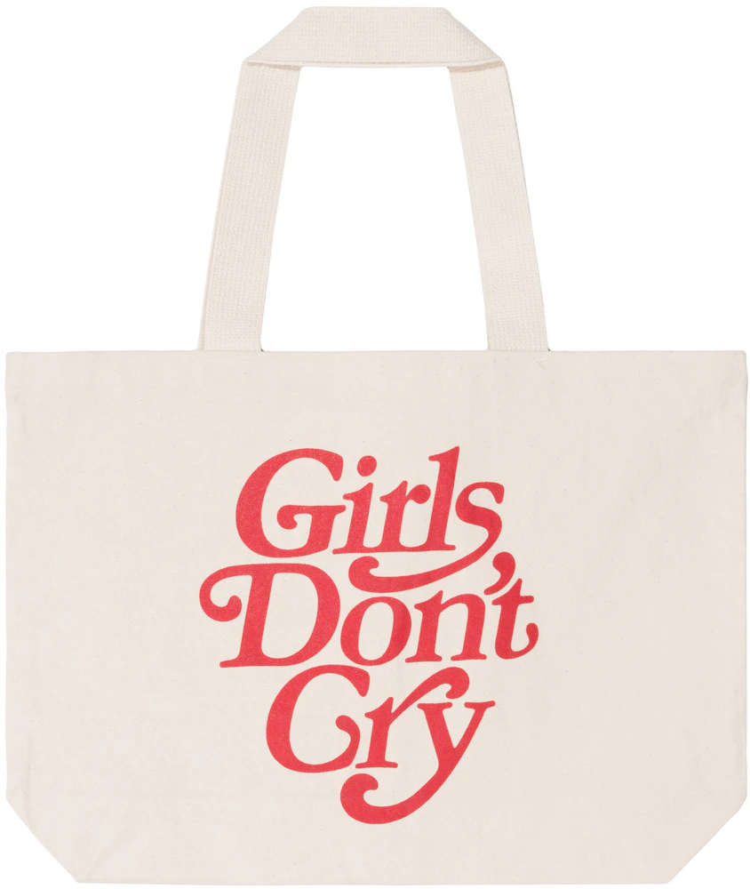 Girls Don't Cry Logo Tote Bag Natural - FW19 - US