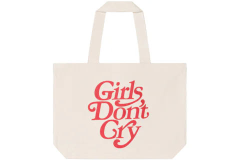 Girls Dont Cry Logo Tote Bag Natural
