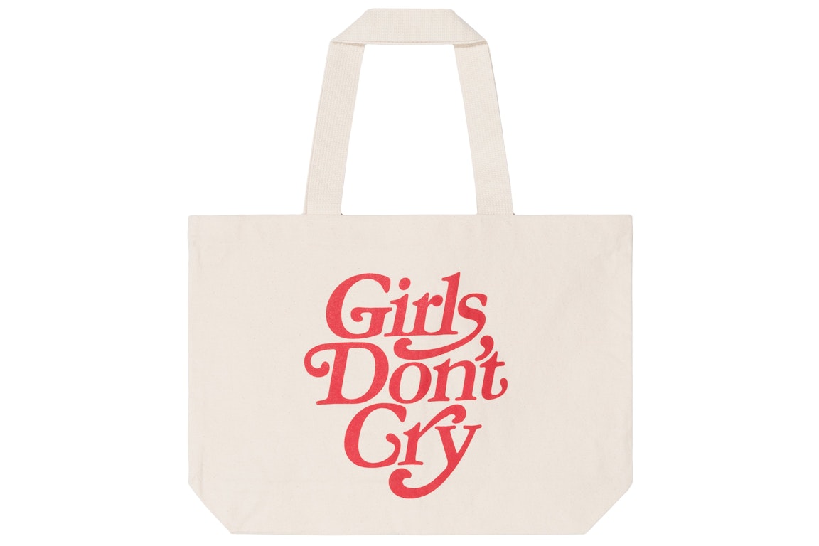 Pre-owned Girls Don't Cry Logo Tote Bag Natural