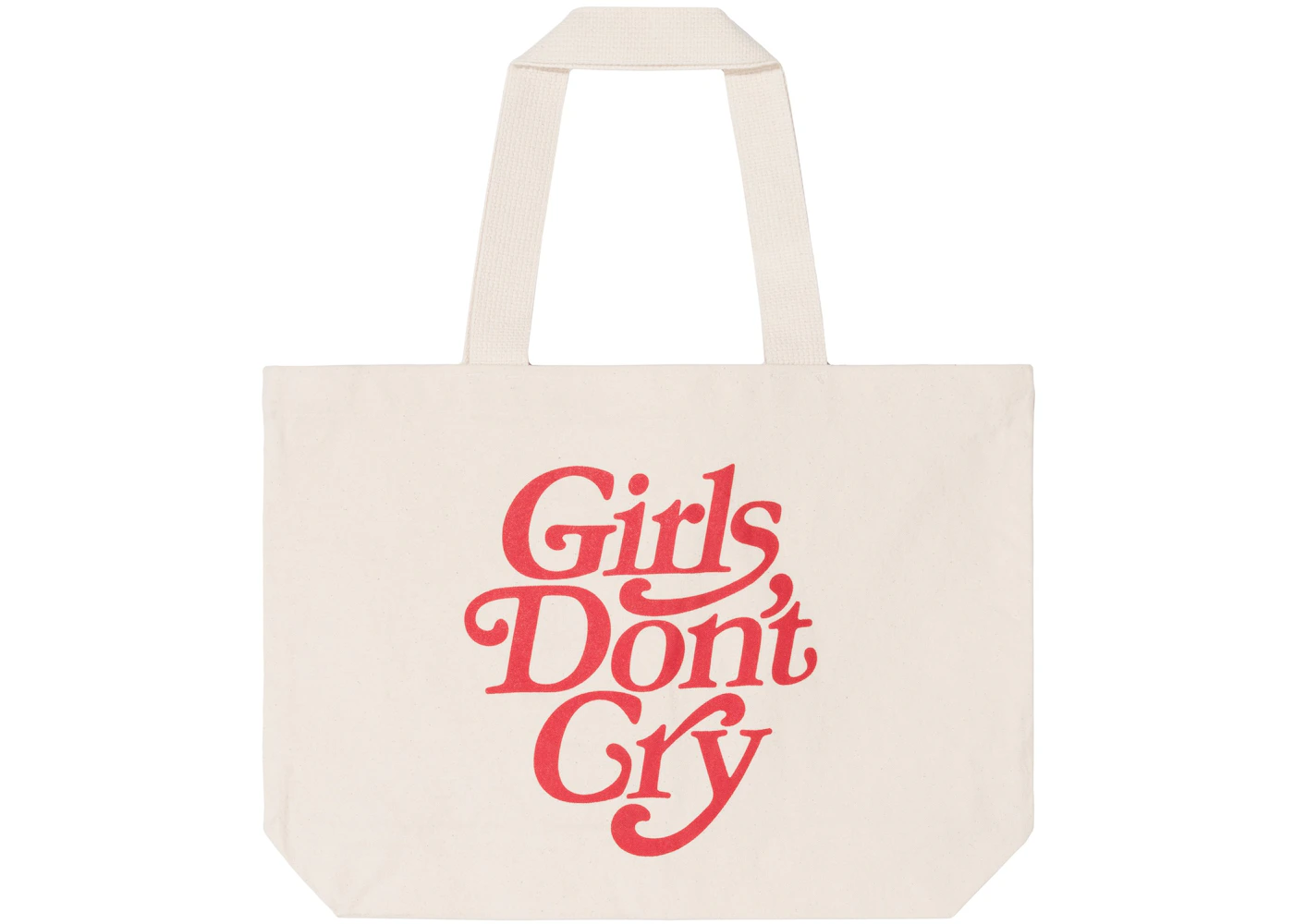 Girls Don't Cry Logo Tote Bag Natural - FW19 - US Girls Don't Cry Logo Tote Bag Natural - FW19 - US