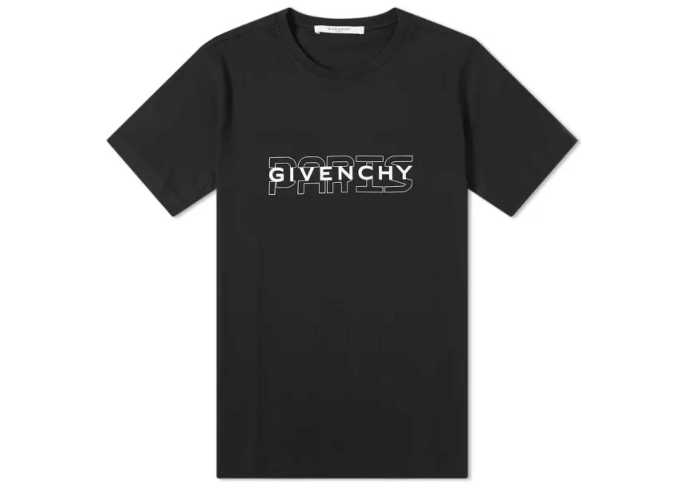 Givenchy 2D Paris Logo T-shirt Black Men's - US