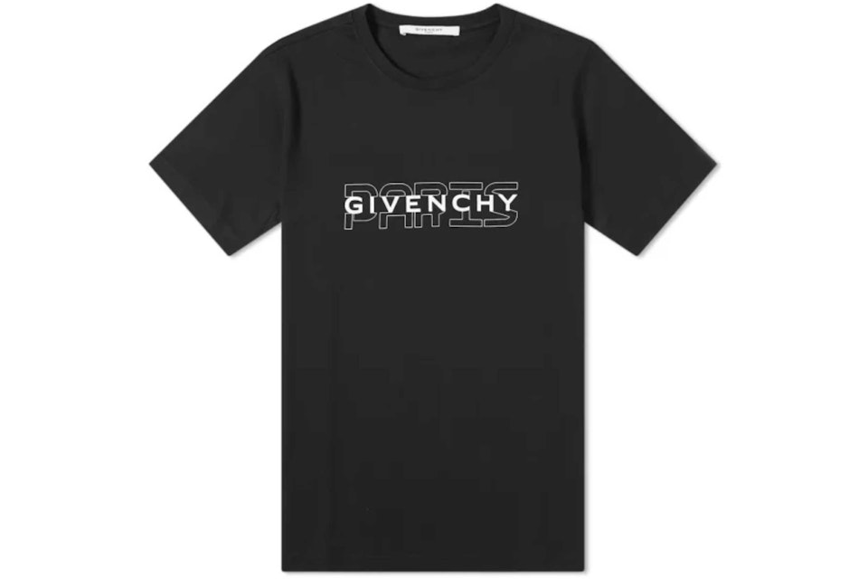 Givenchy 2D Paris Logo T-shirt Black Men's - US