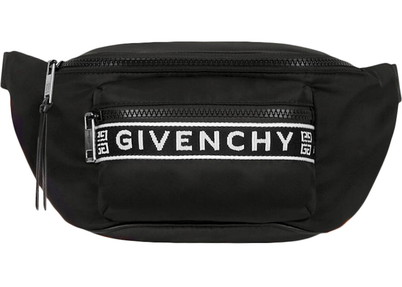 Givenchy 4G Bum Bag Black in Nylon with Silver-tone