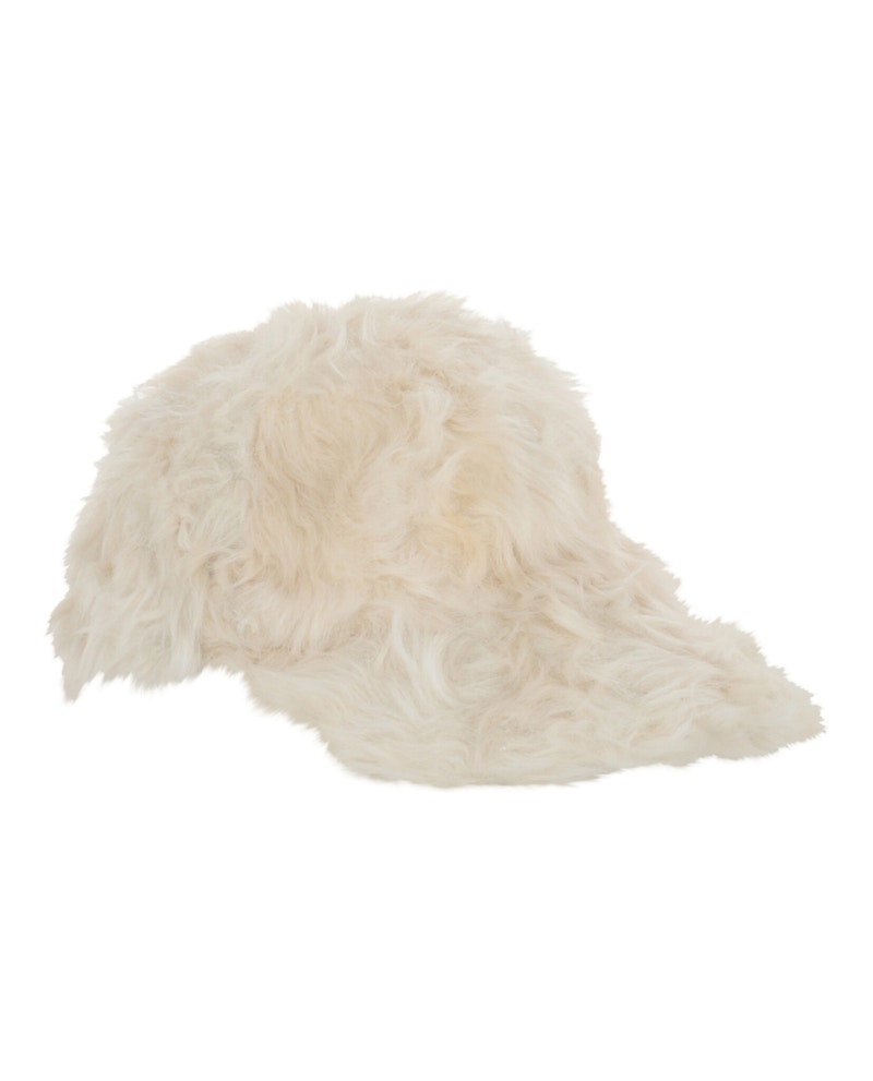 Givenchy 4G Faux-Fur Baseball Cap Cream