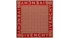 Givenchy 4G Logo Silk Scarf Vermillon Beige Pink
