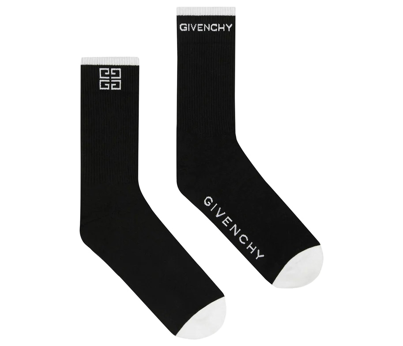 Givenchy 4G Logo Socks Black White Men's   US