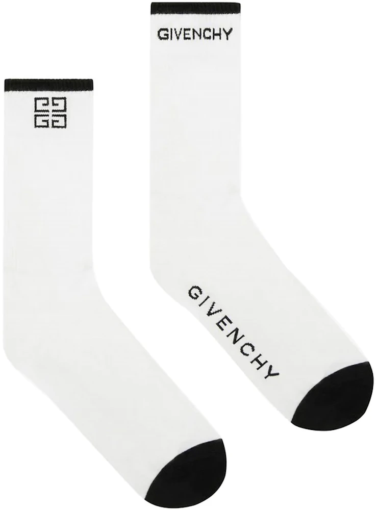 Givenchy 4G Logo Socks White Black Men's - US