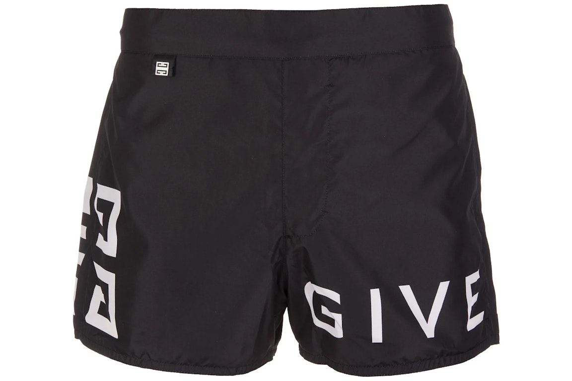 Pre-owned Givenchy 4g Logo Swim Short Black
