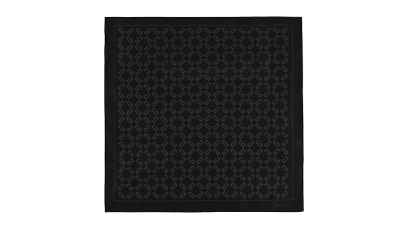 Givenchy 4G Monogram Pocket Square Black