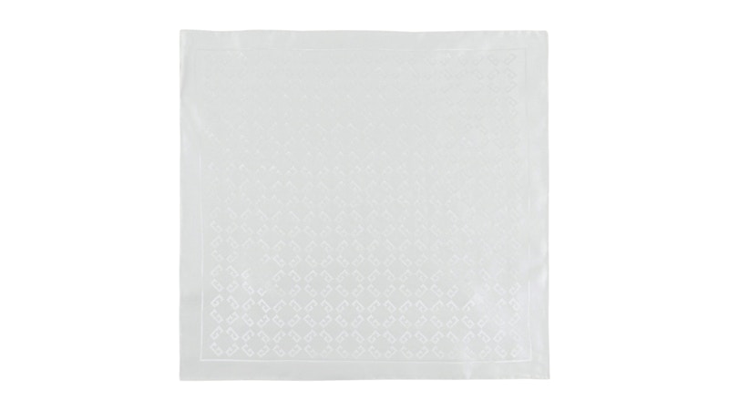 Givenchy 4G Monogram Pocket Square White