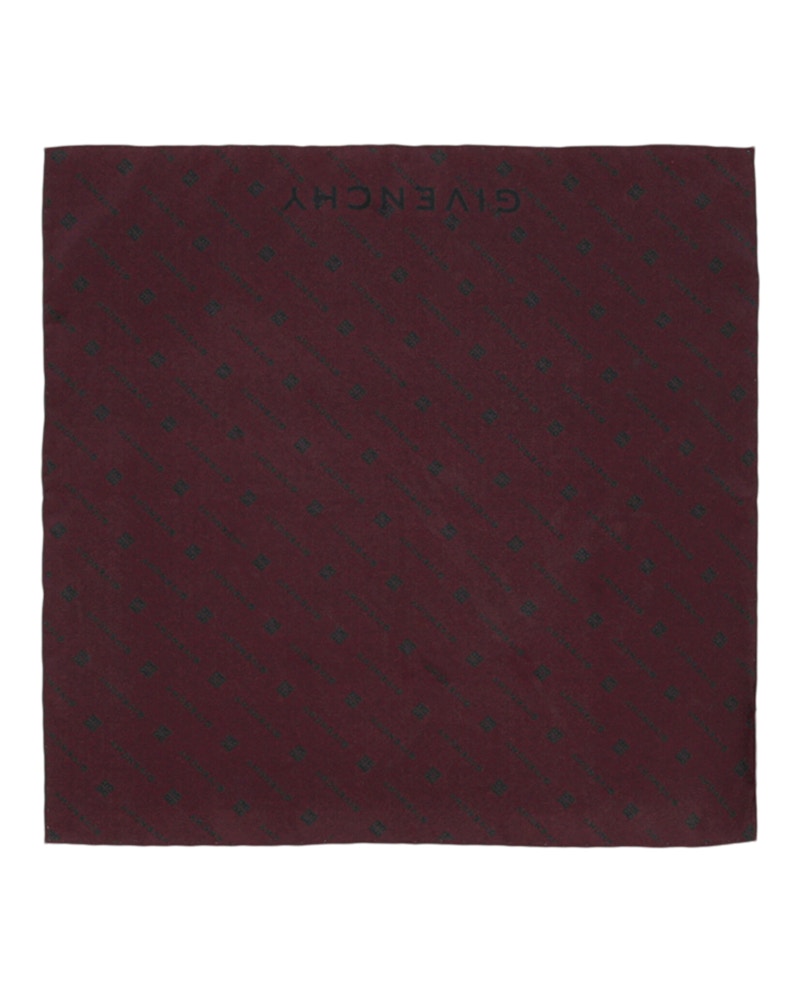 Givenchy 4G Pochette in Seta Monogram Rosso/Blu
