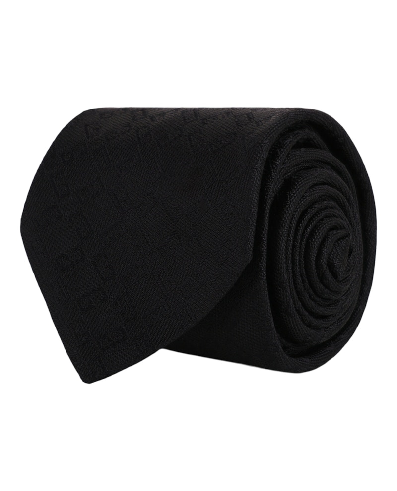 Pre-owned Givenchy Men's  4g Monogram Tie In Black