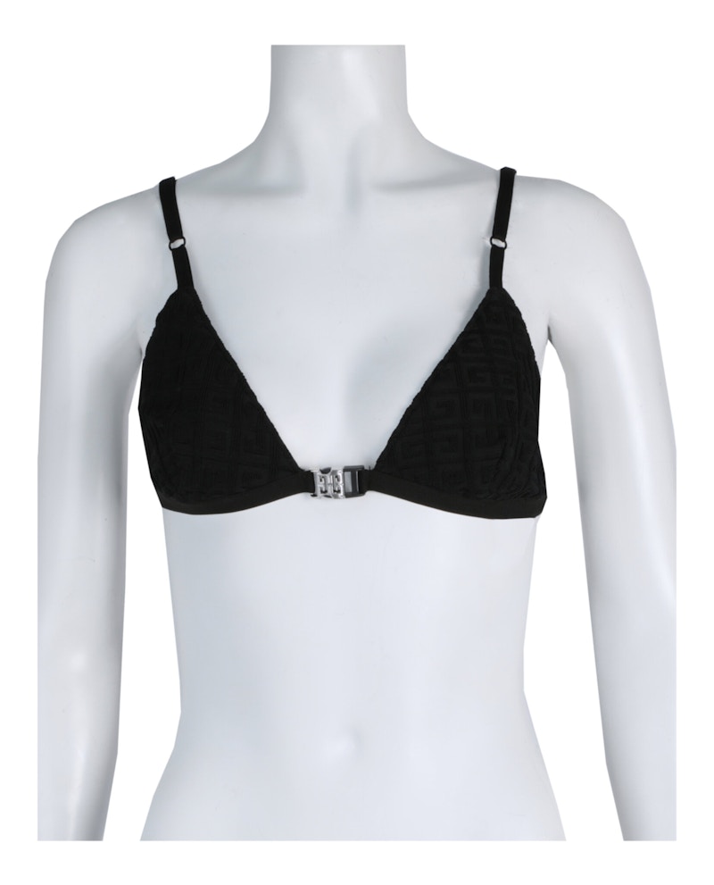 Givenchy 4G Monogram Triangle Bra Black