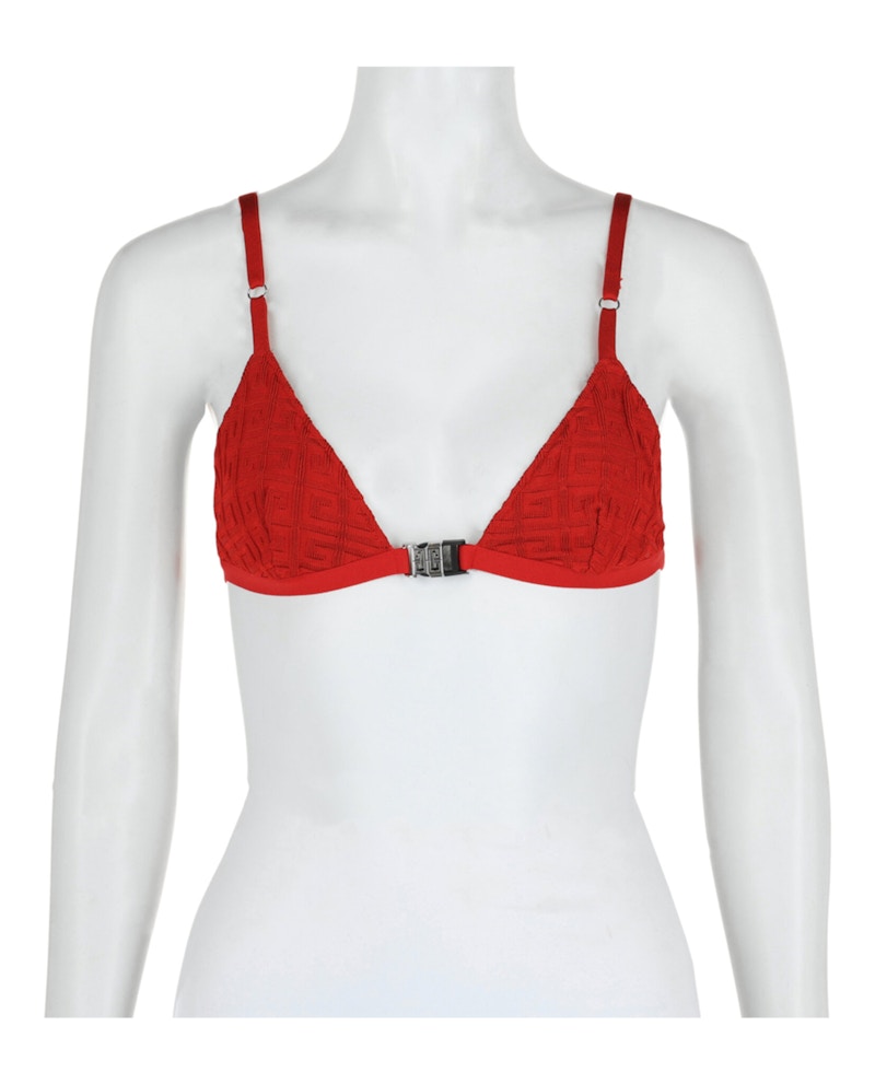 Givenchy 4G Monogram Triangle Bra Vermilion