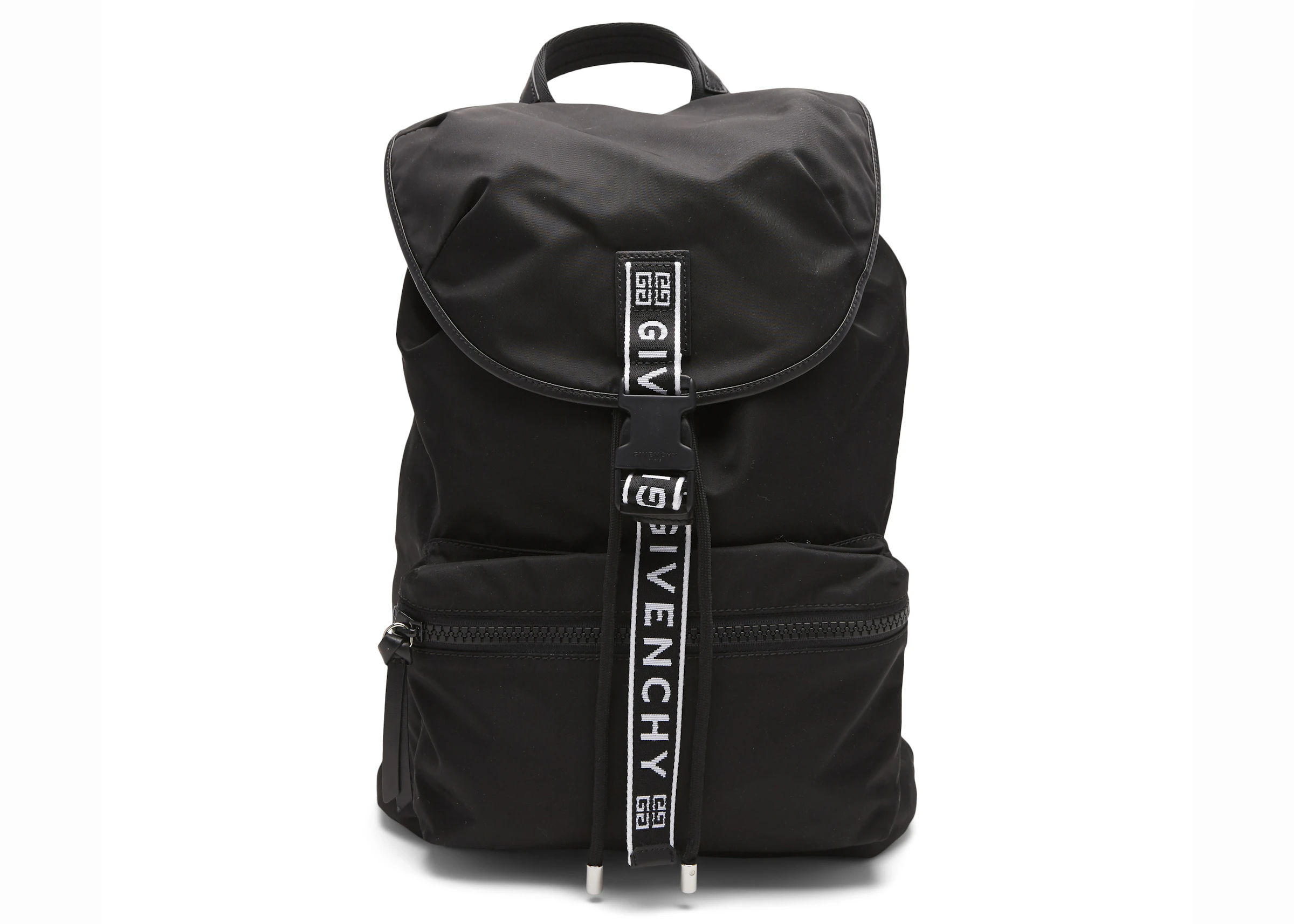 Givenchy 4G Pack-Away Backpack Black in Nylon with Silver-tone - US