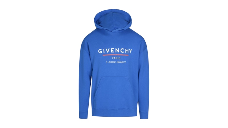 Givenchy Address Logo Ocean Hoodie Blue メンズ - FW24 - JP