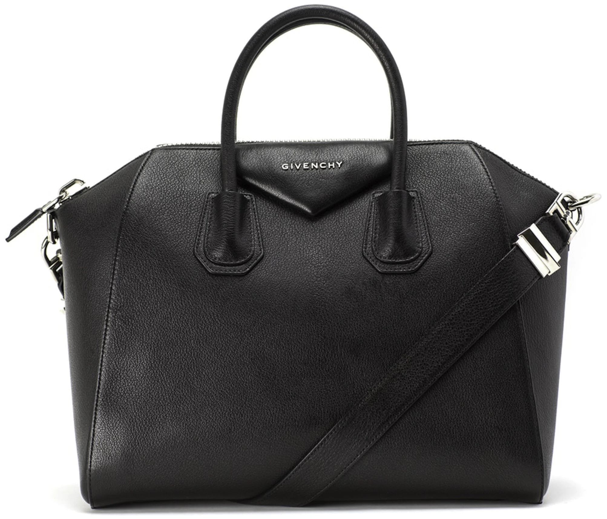 Givenchy Antigona Tote Sugar Goatskin Medium Black in Leather with ...
