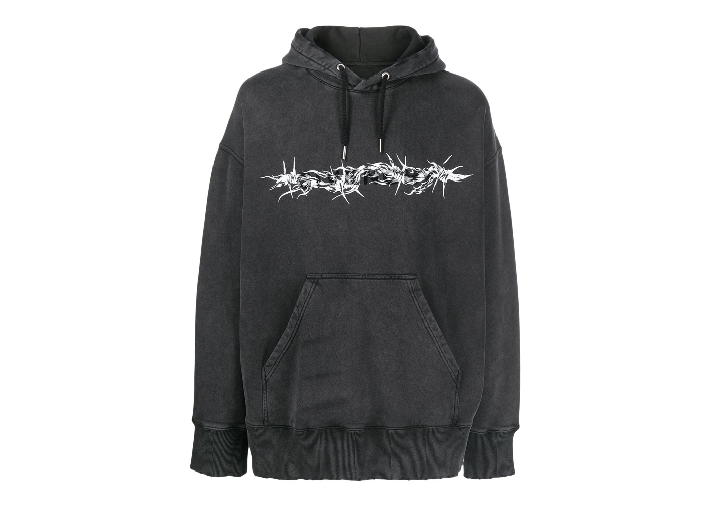 Givenchy Barbed wire Print Hoodie Black Men's - US