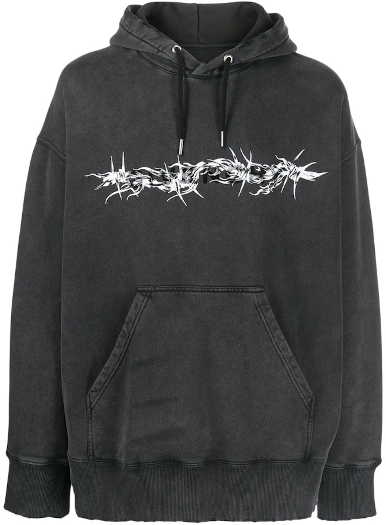 Givenchy Barbed wire Print Hoodie Black - US