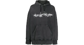 Givenchy Barbed wire Print Hoodie Black