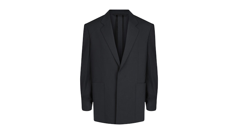 Givenchy Boxy Fit Single-Button Blazer Charcoal