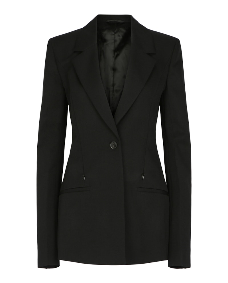 Givenchy Cape Jacket In Wool And Mohair Black