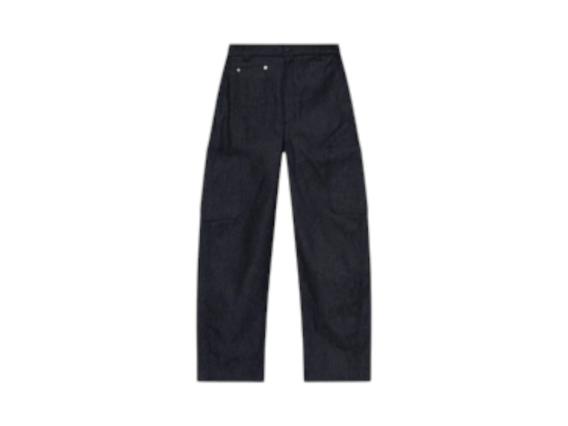 Pre-owned Givenchy Men's  Cargo Couture Seam Pant In Dark Blue