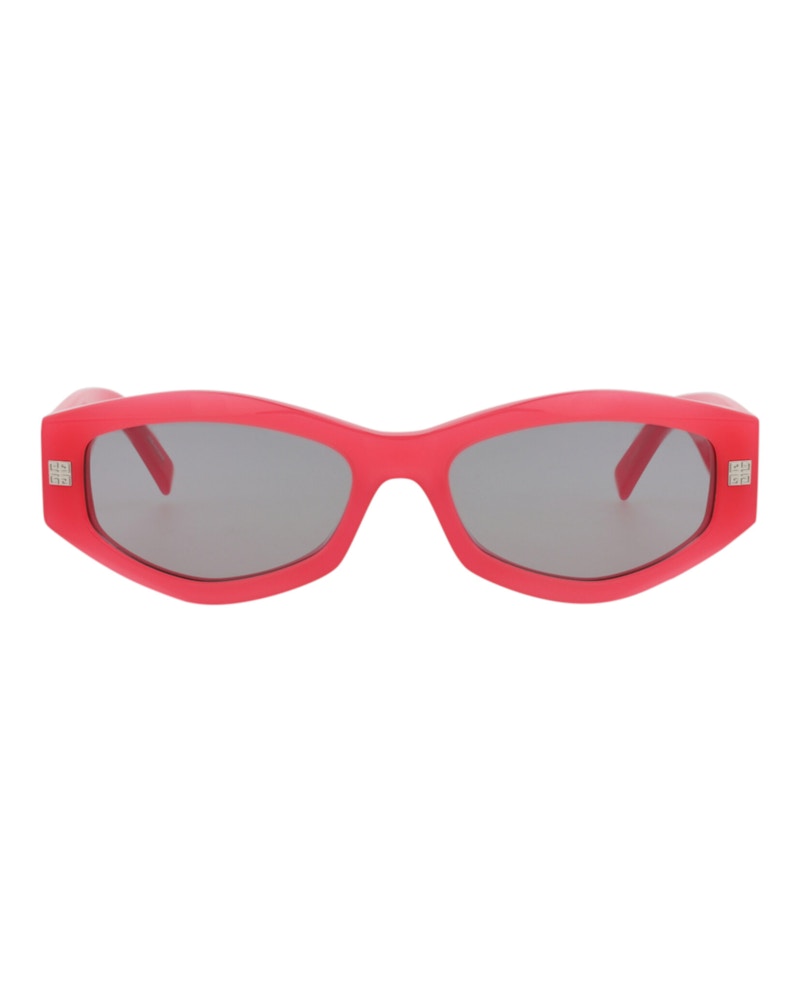 Pre-owned Givenchy Men's  Cat Eyeframe Acetate Sunglasses In Pink Grey (gv40062i/54/75a)