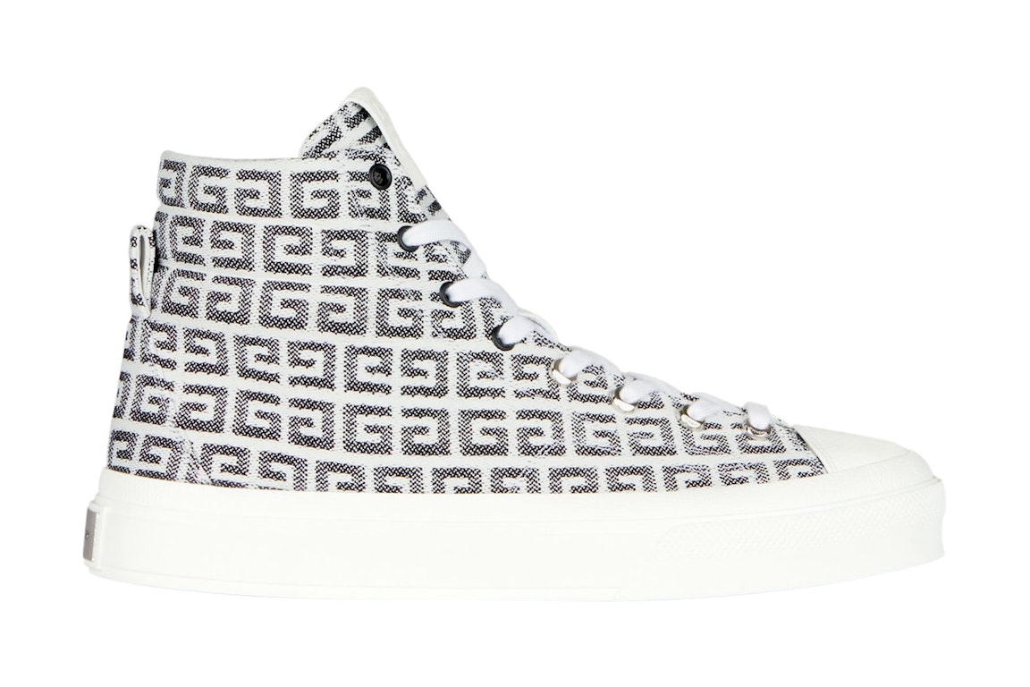Pre-owned Givenchy City High-top In 4g Black White In Black/white