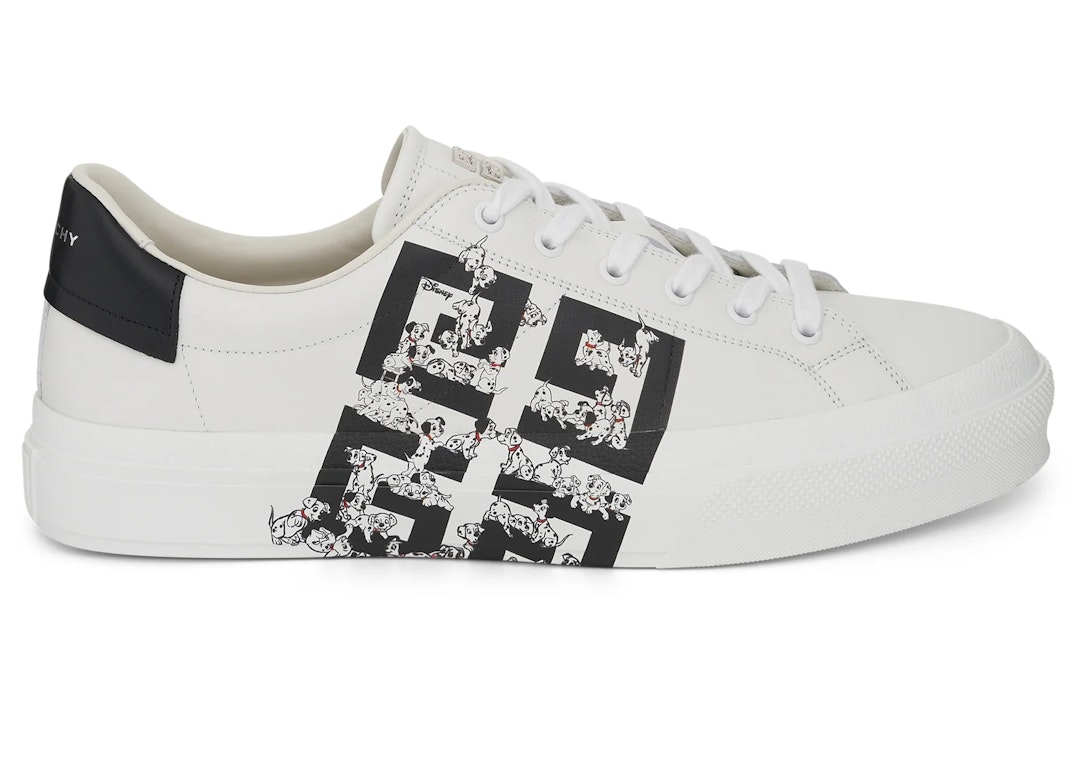 Pre-owned Givenchy City Sneaker Disney 101 Dalmatians In White/black
