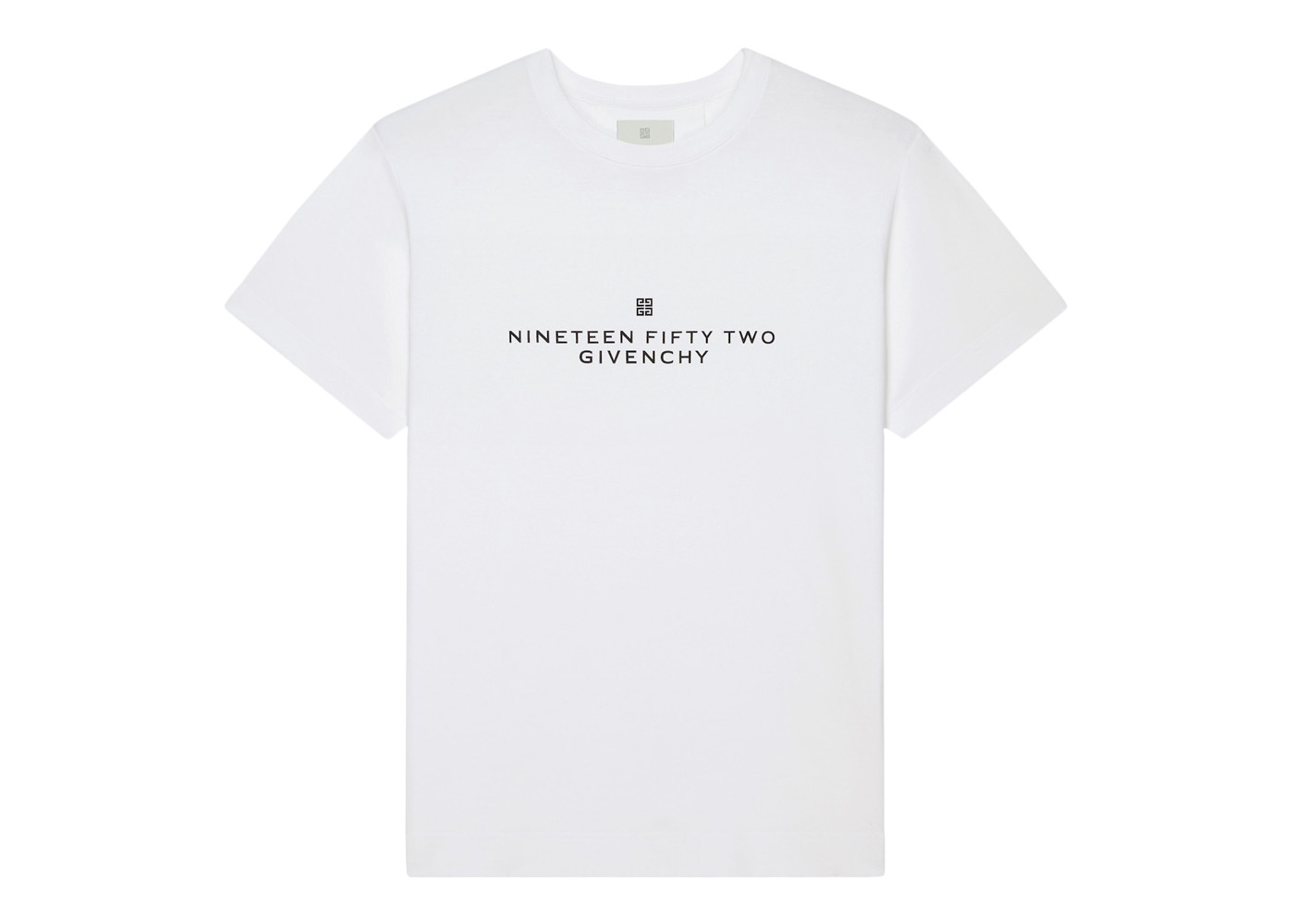 Givenchy Classic Fit In 1952 Printed T-Shirt White/Black Men's