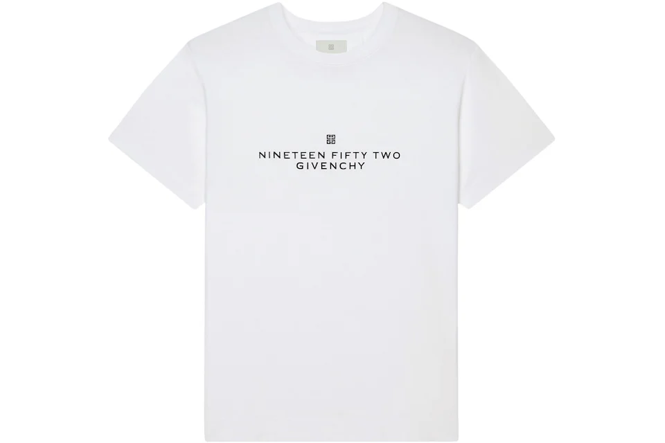 Givenchy Classic Fit In 1952 Printed T-Shirt White/Black