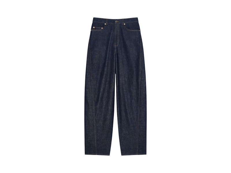 Pre-owned Givenchy Women's  Cocoon Trousers In Dark Blue