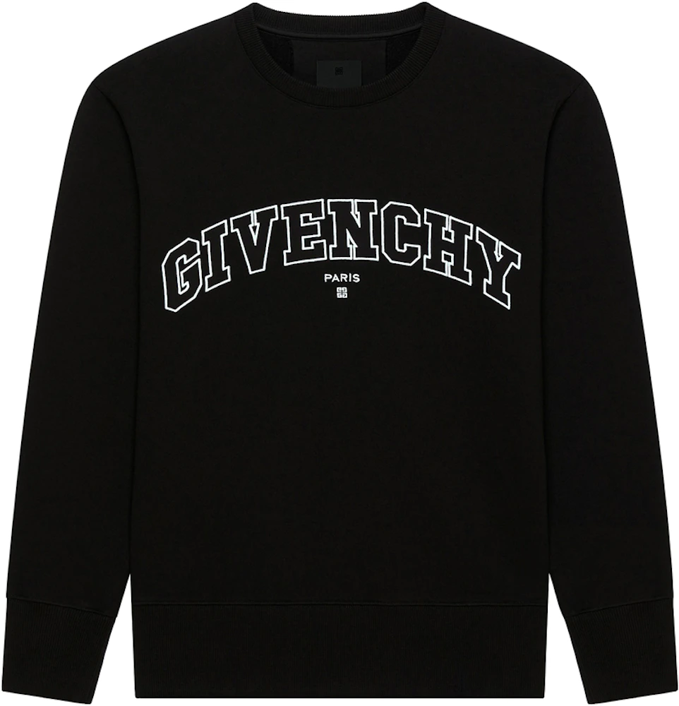 Givenchy College Slim Fit Crewneck Sweatshirt Black Men's - SS23 - US