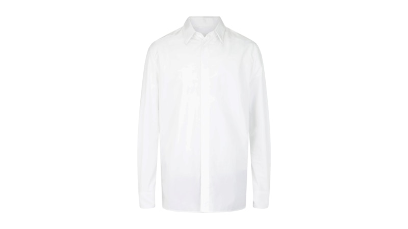 Givenchy Contemporary Logo Detailed Collared Shirt White