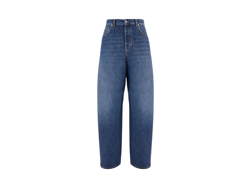 Pre-owned Givenchy Men's  Couture Seam Pants In Dark Blue