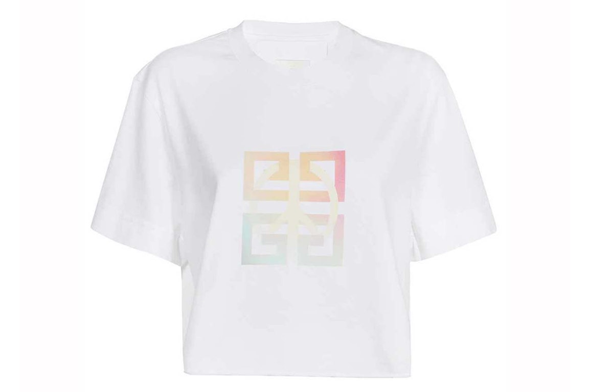 Pre-owned Givenchy Cropped Masculine T-shirt White
