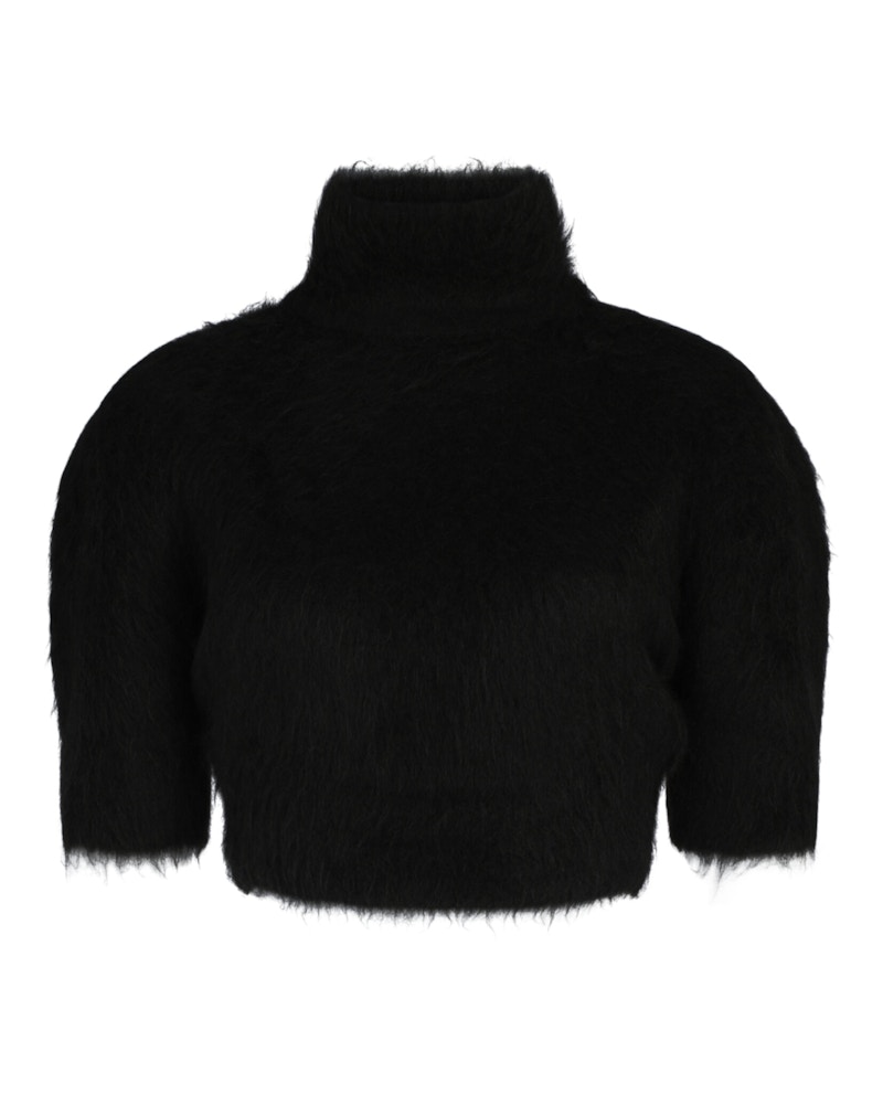 Givenchy Cropped Wool Sweater Black