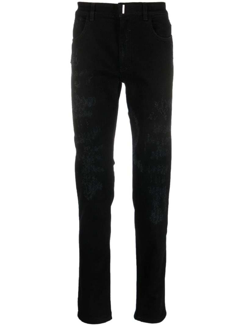 Givenchy Destroyed Skinny Fit Jeans Black Men's - US