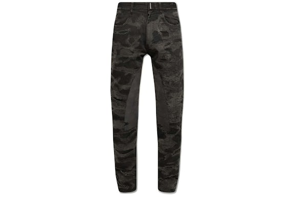 Vaqueros slim fit con estampado de camuflaje desgastado de Givenchy Marrón/Kaki
