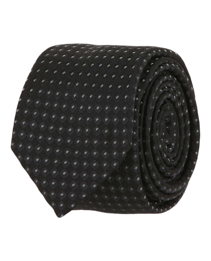 Givenchy Dot Patterned Silk Tie Grey