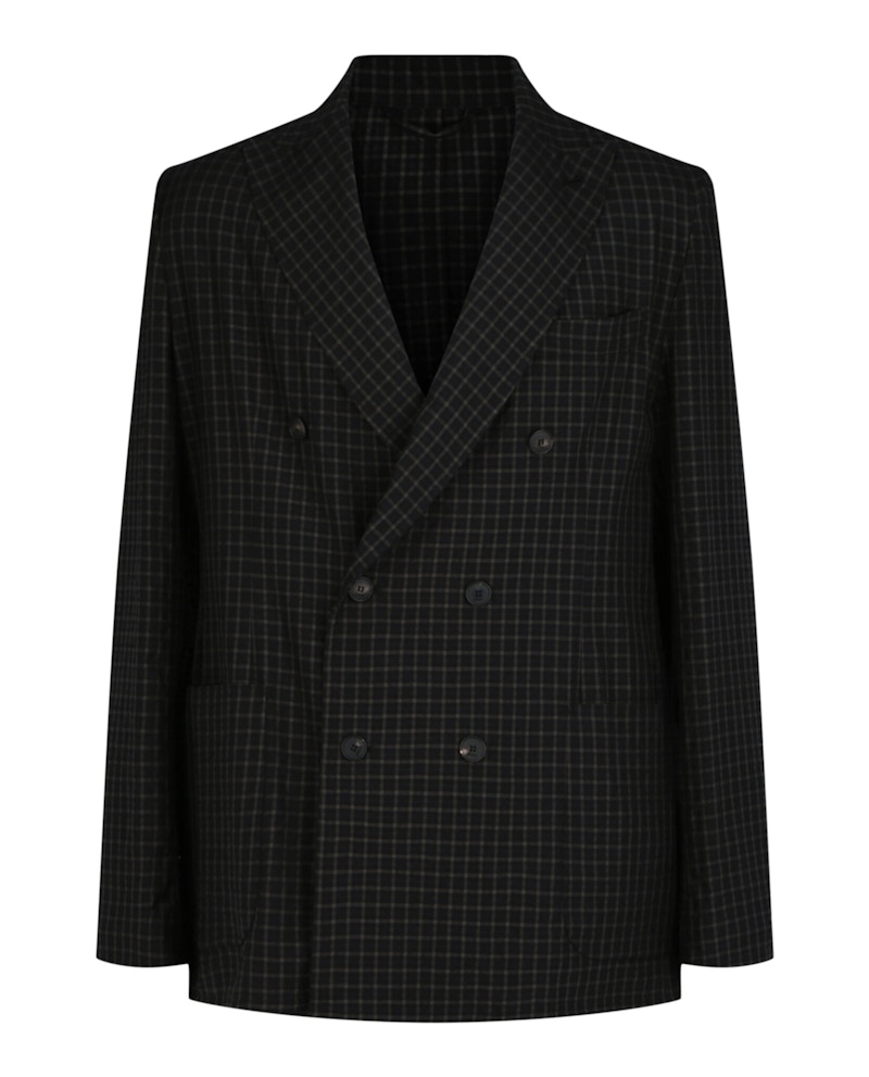 Blazer doppiopetto Givenchy con motivo a quadri antracite