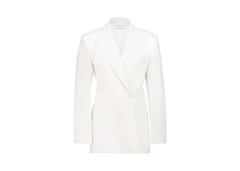 Givenchy Double Breasted Tailored Jacket White