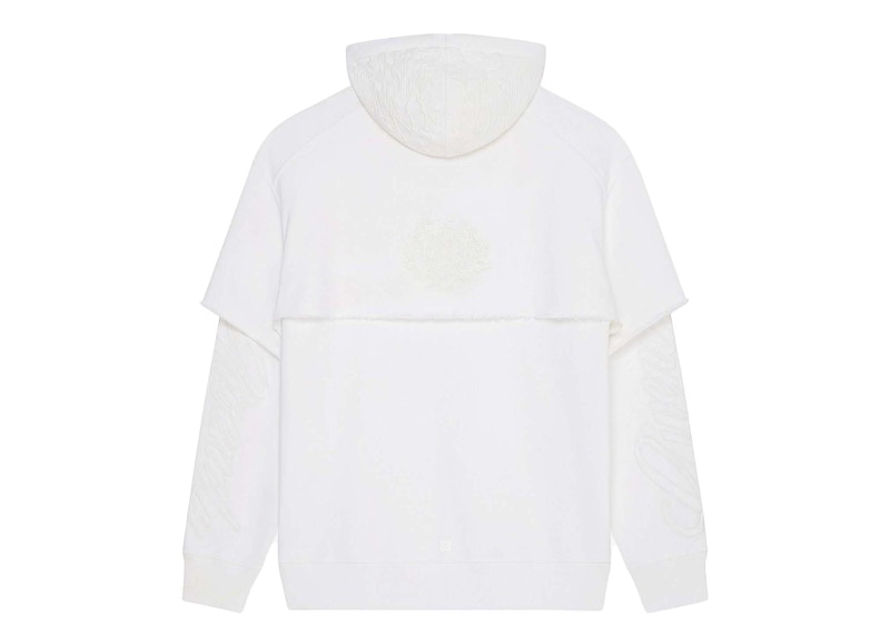 Givenchy Double Layered Hoodie in Felpa White Men s US