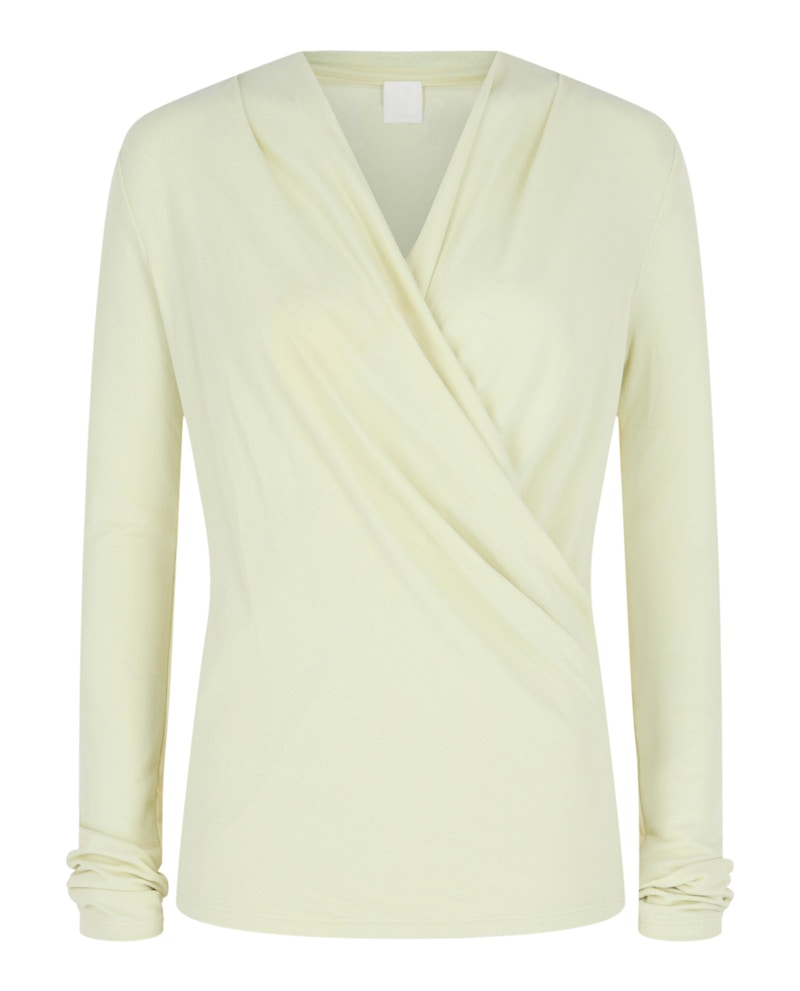 Givenchy Draped Plunged Top Butter