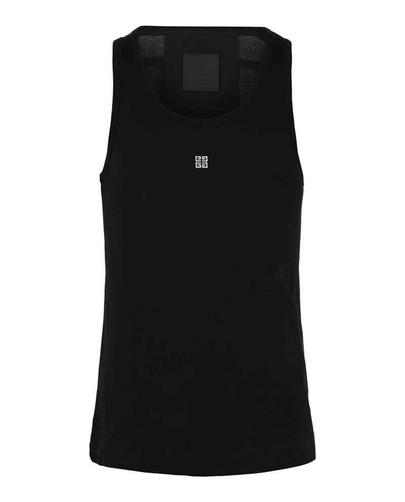 Givenchy Embroidered 4G Logo Tank Top Black
